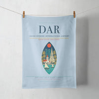 Thumbnail for Julius Nyerere International Airport (DAR) design on light blue towel