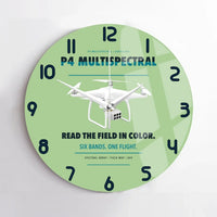 Thumbnail for DJI P4 Multispectral design on light green no frame wall clock