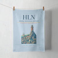 Thumbnail for Helena Regional Airport (HLN) design on light blue towel