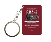Thumbnail for FJ44-4 Key Chain design on dark red key chain