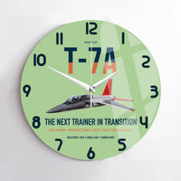Thumbnail for T-7A Red Hawk design on light green no frame wall clock