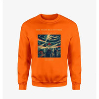 Thumbnail for VINTAGE G4016 - The Night Beacon Trail - Designed Sweatshirts design on orange