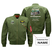 Thumbnail for CF700 design on green bomber with custom name badge