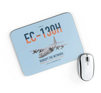 Thumbnail for EC-130H Compass Call design on light blue rectangle mouse pad