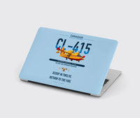 Thumbnail for Canadair CL-415 design on light blue MacBook case