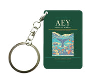 Thumbnail for Akureyri Airport (AEY) design on dark green key chain