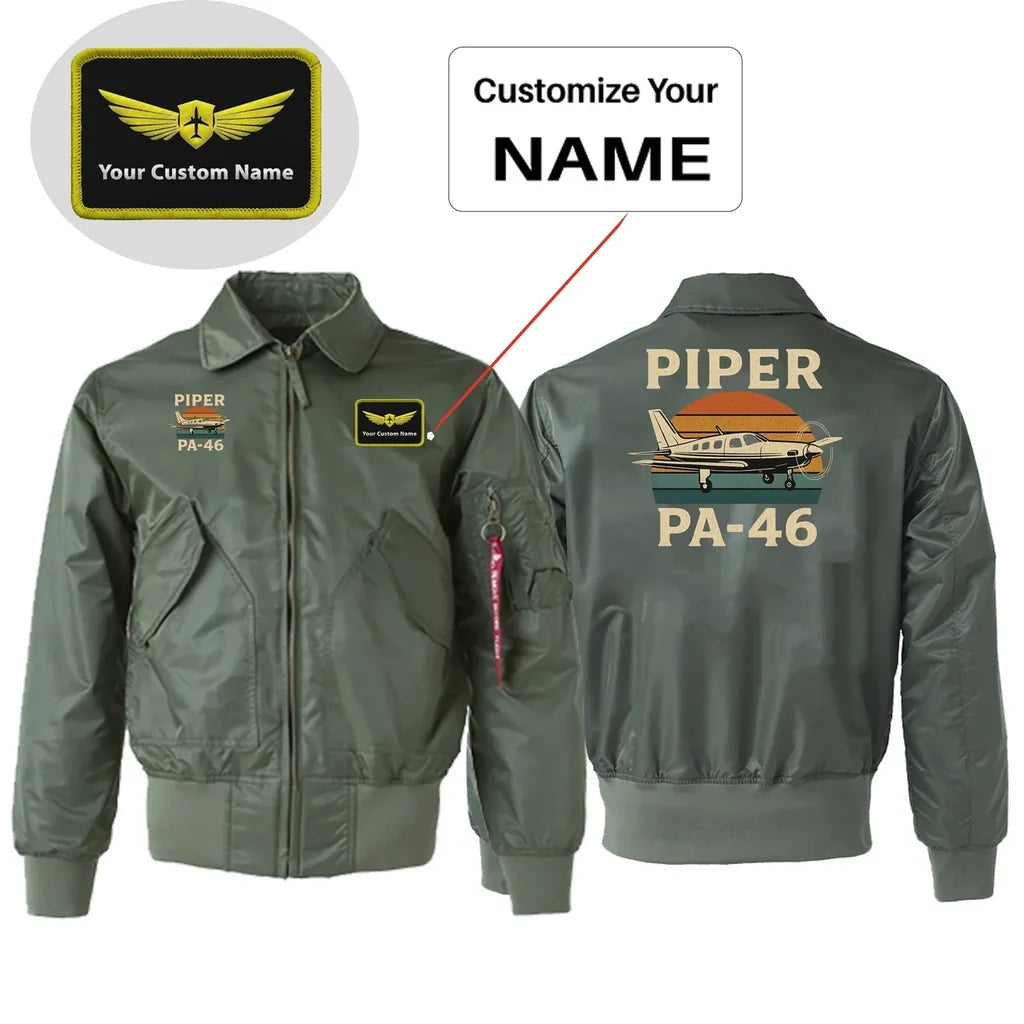 Customisable Retro Piper PA-46 Embroidery Patch - view 5