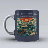 Thumbnail for VINTAGE G4076 - The Arctic Amphibian - Ceramic Mug design on darkblue