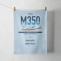 Thumbnail for Piper M350 design on light blue towel