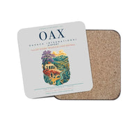 Thumbnail for Oaxaca International Airport (OAX) design on light gray 1 piece coaster