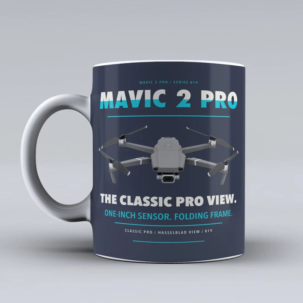 Mavic 2 Pro Mug design on dark blue dji