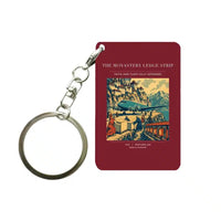 Thumbnail for VINTAGE G4341 - The Monastery Ledge Strip - Designed Key Chain design on darkred