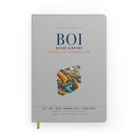 Thumbnail for Boise Airport (BOI) design on light gray notebook
