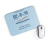 Thumbnail for McDonnell Douglas DC-9-30 design on light blue rectangle mouse pad