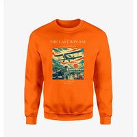Thumbnail for VINTAGE G4054 - The Last Biplane - Designed Sweatshirts design on orange