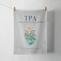 Thumbnail for Tampa International Airport (TPA) design on light gray towel