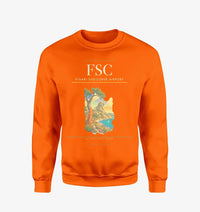 Thumbnail for Figari Sud-Corse Airport (FSC) design on orange sweatshirt