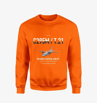 Thumbnail for Airbus C295M T.21 design on orange sweatshirt