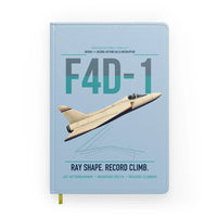 Thumbnail for F4D-1 Skyray design on light blue notebook