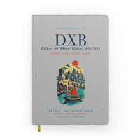 Thumbnail for Dubai International Airport (DXB) design on light gray notebook