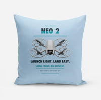 Thumbnail for DJI Neo 2 design on light blue pillow