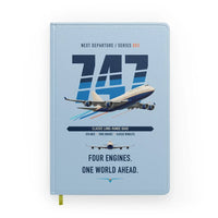 Thumbnail for Boeing 747-400 design on light blue notebook
