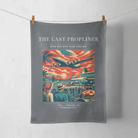 Thumbnail for VINTAGE G4112 - The Last Propliner - Designed Towels design on gray