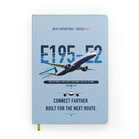 Thumbnail for Embraer E195-E2 design on light blue notebook