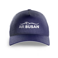 Thumbnail for Air Busan logo printed on dark blue cap