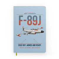 Thumbnail for F-89J Scorpion design on light blue notebook
