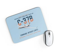 Thumbnail for C-37B Global Command Link design on light blue rectangle mouse pad