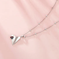 Thumbnail for Valentine's Day Paper Planes Shaped Necklace - view 7