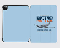 Thumbnail for MC-12W Liberty Eyes Over The Ground design on light blue ipad tablet case
