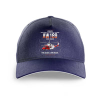 Thumbnail for Leonardo AW189 design on dark blue printed hat