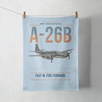 Thumbnail for A-26B Invader design on light blue towel