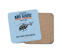Thumbnail for MD Helicopters MD 500E design on light blue 1 piece coaster