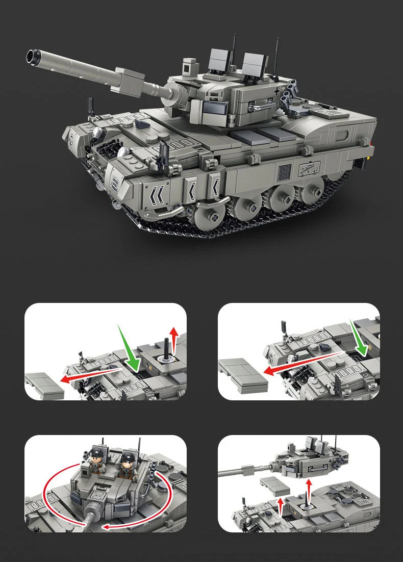 1122PCS Germany Leopard 2 Main Model - view 7