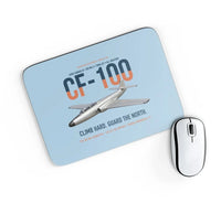 Thumbnail for Avro Canada CF-100 Mk5 Canuck Northern All Weather Interceptor design on light blue rectangle mouse pad