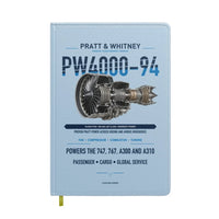Thumbnail for PW4000-94 design on light blue notebook