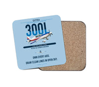 Thumbnail for Extra 300L design on light blue 1 piece coaster