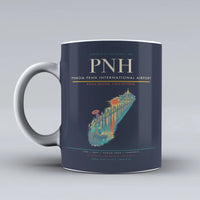 Thumbnail for Penh International Airport PNH Mug design on dark blue phnom