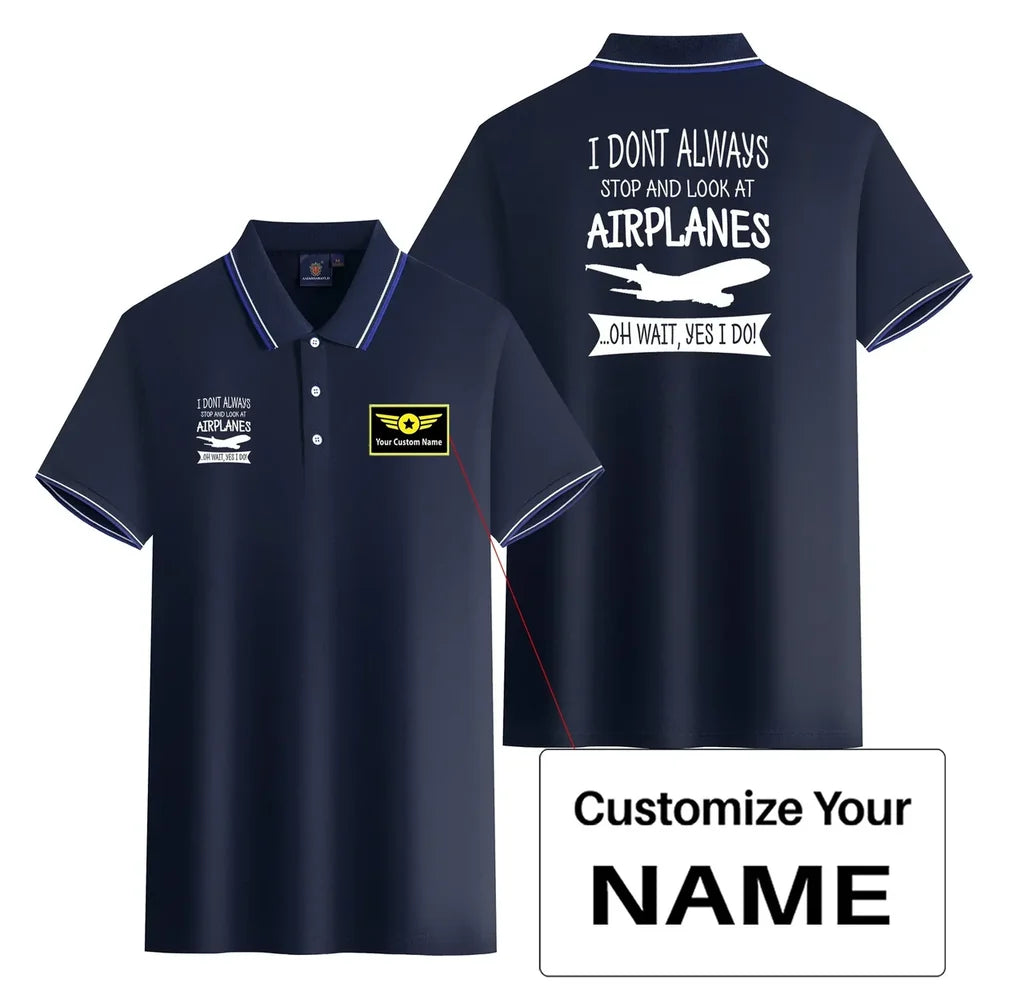 Customisable Plane Spotter Polo Shirt - view 5