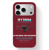 Thumbnail for Inspired Flight IF1200A Case design on dark red iphone case
