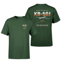 Thumbnail for KB-50J Superfortress design on dark green double-side t-shirt, double-side print
