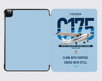 Thumbnail for Cessna 175 Skylark design on light blue ipad tablet case
