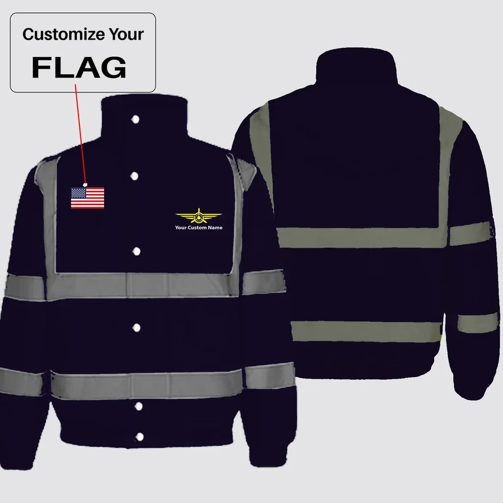 Customisable Flag & Name Winter Jacket - view 5
