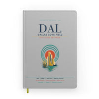 Thumbnail for Dallas Love Field (DAL) design on light gray notebook