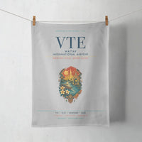 Thumbnail for Wattay International Airport Vientiane (VTE) design on light gray towel