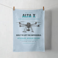 Thumbnail for Freefly Alta X design on light blue towel