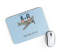 Thumbnail for Focke-Wulf Fw 190A-8 design on light blue rectangle mouse pad